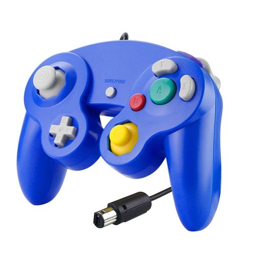 Bleu - Manette De Jeu Filaire Usb Gamecube Pour Switch, Manette Ngc, Vibration Wii, Dterminer La Manette Pour Pc