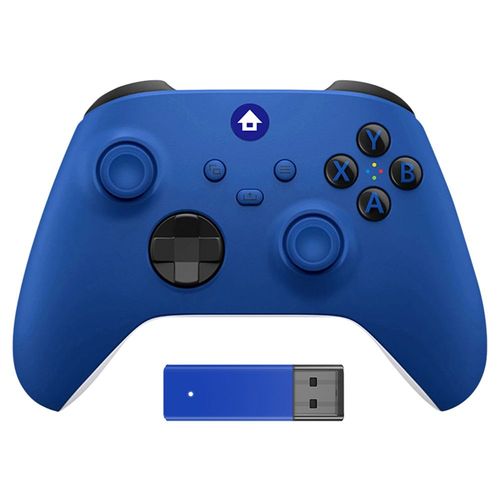 Bleu - Manette De Jeu Sans Fil Avec Adaptateur 2.4g, Manette De Jeu Pour Xbox One, One S, X, Series X, S, Console De Jeu Et Pc, Windows 10 Plus