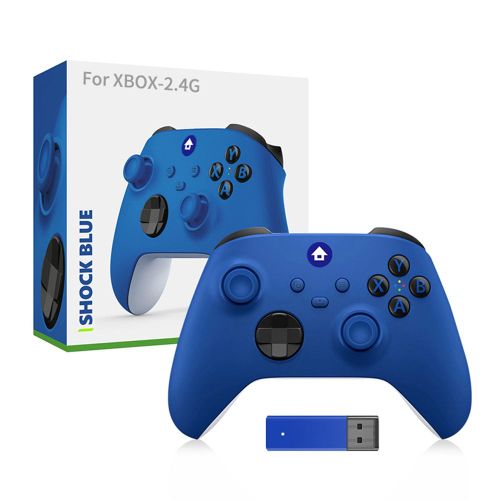 Bleu - Manette De Jeu Sans Fil Pour Xbox Series X Et S, 2.4g, Vibration 6 Axes, Poigne De Jeu Avec Fonction Turbo, Manette De Jeu Coordonnante, Contrle Sans Fil