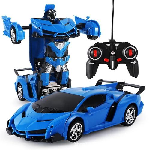 Bleu - Nouveau jouet de voiture RC 2 en 1, Robots de Transformation, Voiture de conduite, Vhicule de sport, Modles de voitures tlcommandes, Voiture RC, Jouet cadeau pour garons