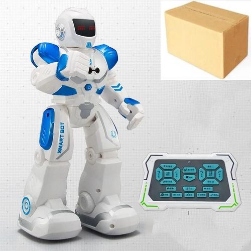 bleu pas de bote de couleur - Robot tlcommand lectrique  commande gestuelle, programmation intelligente du Dialogue, jouet ducatif pour chant et danse