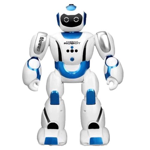 Bleu - Puzzle chargeur solaire 2.4G, tlcommande capteur de geste, enregistrement, programmation de dmonstration, glissire de marche, swch RC Robot garon enfant Gif