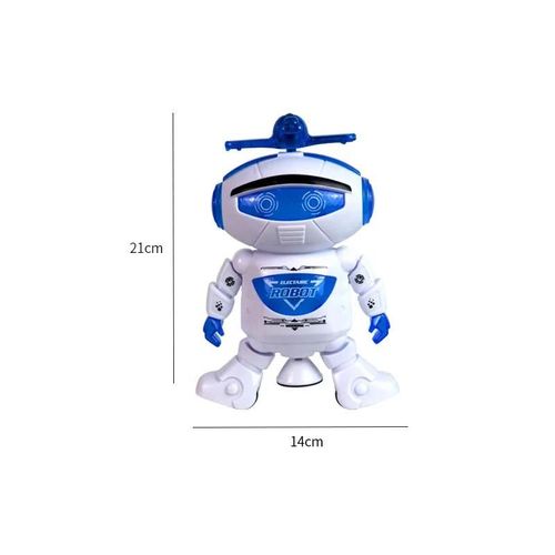 bleu - Robot De Danse Spatiale Intelligent Rotatif, Jouet lectronique De Marche Avec Musique Et Lumire, Cadeau D'astronaute Pour Enfants, 360