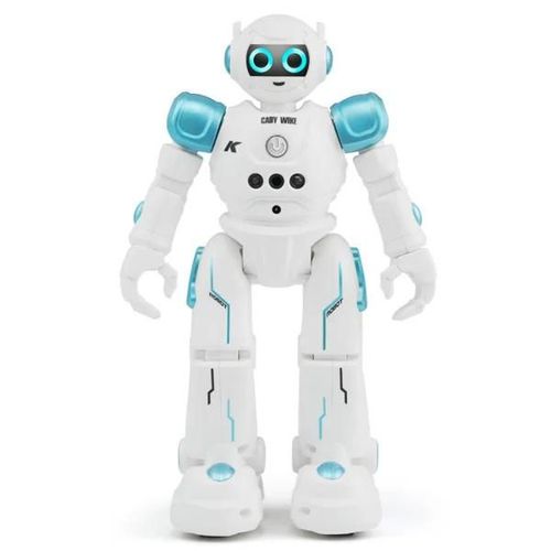 bleu - Robot ducatif R11, jouet Intelligent Programmable, marche, musique, danse, Combat, dfense, Robot pour enfants, Kit robotique Rc
