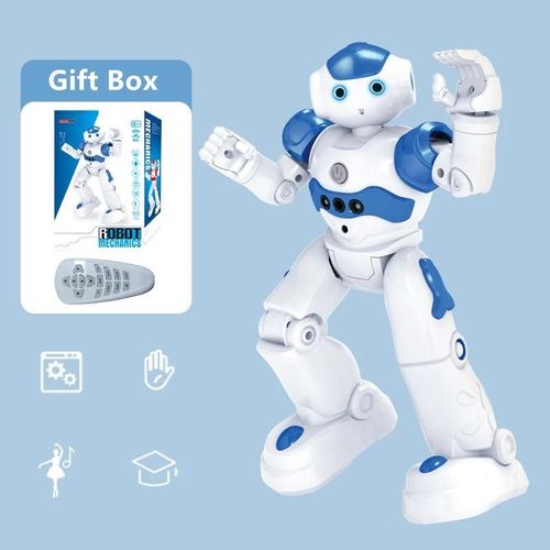 Bleu - Robot Intelligent RC avec capteur de geste, tlcommande, jouets, Programmable, pour garons et filles, musique, danse, jouet lectronique