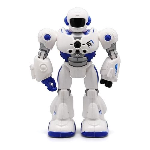 bleu - Robot Intelligent Tlcommand, Peut Chanter, Danser, Capteur De Gestes, Programmation De Combat, Jouet De Police Mcanique Intelligent