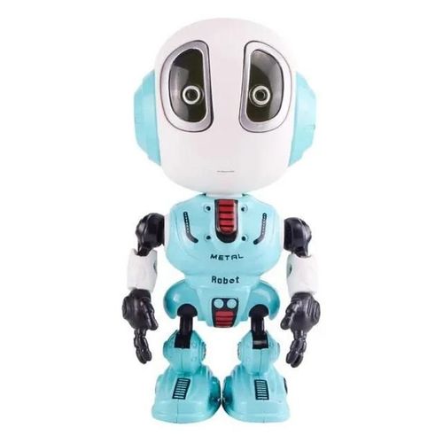 Bleu - Robot parlant intelligent  dtection tactile, jouet en alliage avec lumires LED tactiles, cadeau pour enfants, rouge, vert, bleu, jouets pour garons