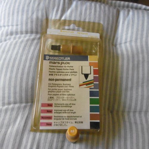 Blister De 5 Pointe Feutre 0.3 Pour Table Traante H.P. Jaune 32hp03k1 Staedtler