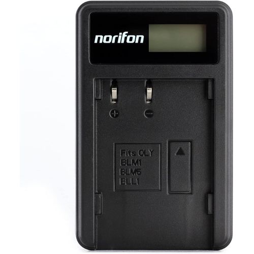 BLM-1 LCD USB Chargeur pour Olympus C-5060 Wide Zoom, C-7070 Wide Zoom, C-8080 Wide Zoom, E-1, E-3, E-30, E-5, E-520, EVOLT E-300, EVOLT E-330, EVOLT E-500, EVOLT E-510 Camra et Plus.[V855]