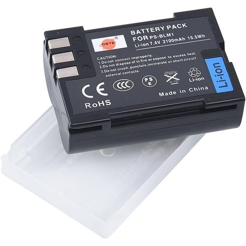 BLM-1 PS-BLM1 Batterie Li-ION Compatible pour Olympus C-5060, C-7070, C-8080, E-1, E-3, E-30, E-520, E-300, E-330, E-500, E-510
