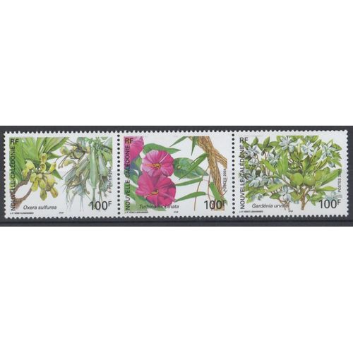 Bloc 3 Timbres France Nouvelle Caldonie 2004 Yvert Et Tellier N919, 920 Et 921 Flore De La Fort Sche Neuf** Gomme Intacte