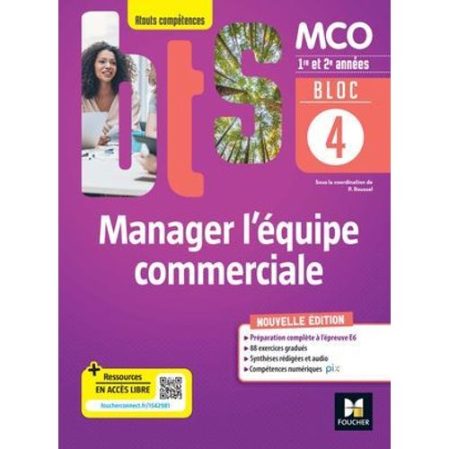 Bloc 4 Manager L'quipe Commerciale - Bts Mco - 1&2 Annes - d.2022 Epub Fxl  