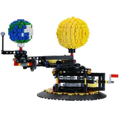 Bloc De Construction Cratif En Petites Particules, Moc-4477, Terre, Lune Et Soleil, Univers, Ciel, Modle D'assemblage, Jouets  Monter Soi-Mme, Cadeau Pour Enfants