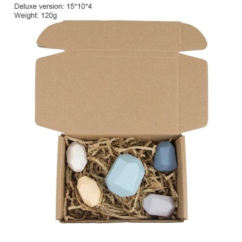 Bloc De Construction En Pierre Colore Pour Enfants, 10 Pices, Jenga, Jeu D'empilage, quilibre, Jouet ducatif, Arc-En-Ciel