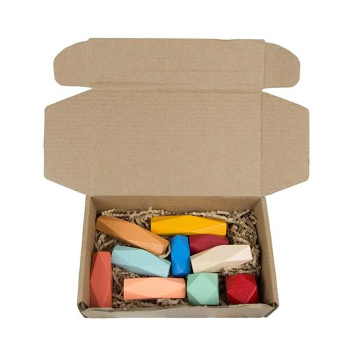 Bloc De Construction Jenga En Bois Color Pour Enfants, Jouet ducatif Cratif, Style Nordique, Jeu  Empiler, Jouets En Bois Arc-En-Ciel, Cadeaux