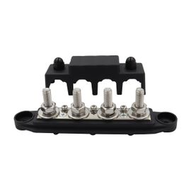 Barre 250a 12v 3/8 "bloc De Distribution D'alimentation, Bloc De Jonction 4 Goujons De