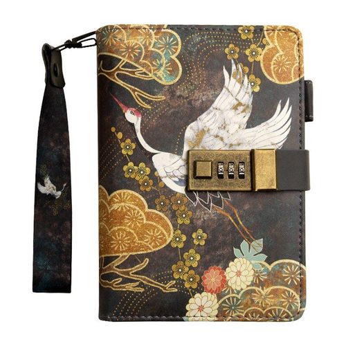 Bloc-Notes A5 De Style Ancien Avec Mot De Passe, Bloc-Notes Verrouillable, Bloc-Notes Avec Verrou, Fournitures Scolaires, Carnet De Voyage, Cadeau Pour ?Tudiant