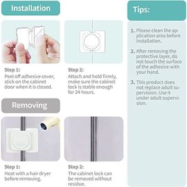 Bloc Placard Bebe,Bloque Porte Placard Fenêtre, Sécurité Enfant,Protection Sécurite Domestique