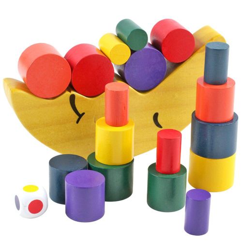 Blocs De Construction En Bois quilibre Lune, Jouets Jenga, Jeu De Mains Pour Enfants, Jeu De Parent, Jouets ducatifs D'apprentissage Prcoce