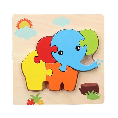 Blocs De Construction, Jouets De Dveloppement Intellectuel Tridimensionnel, Rsistant Aux Chutes, Bricolage, Assemblage De Puzzles Avec Train D'animaux, Jouet ducatif Prcoce