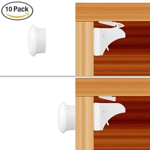 Bloque-Tiroir/Placard Pour Bb/Enfant - Onever - 10 Verrous Adhsifs Et 2 Clef Magntique - Scurit Renforce
