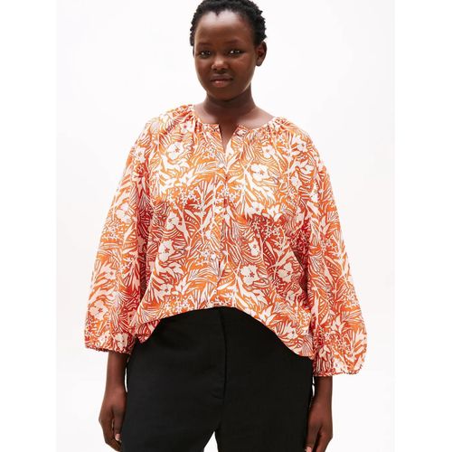 Blouse Dcontracte Curve Avec Soie Crv Co Silk Voile Blouse/Tropical Floral/ Brilliant Orange - 48