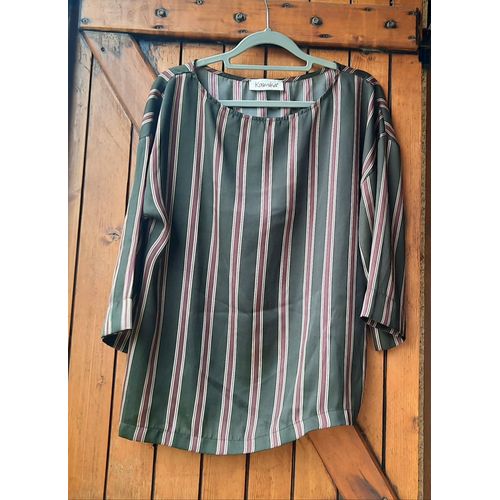 Blouse Kaki  Rayures S