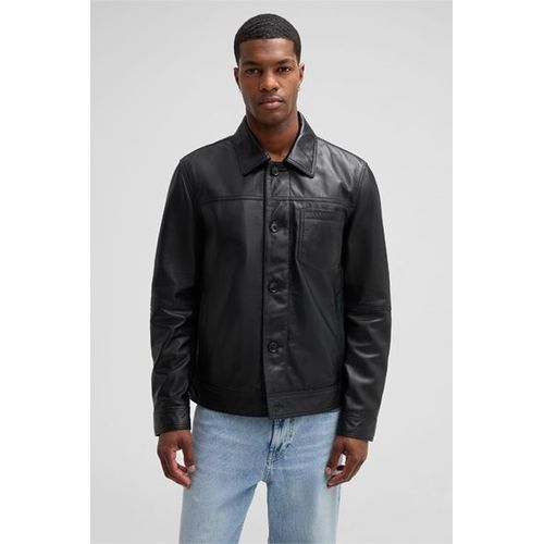 Blouson En Cuir Flint, Noir