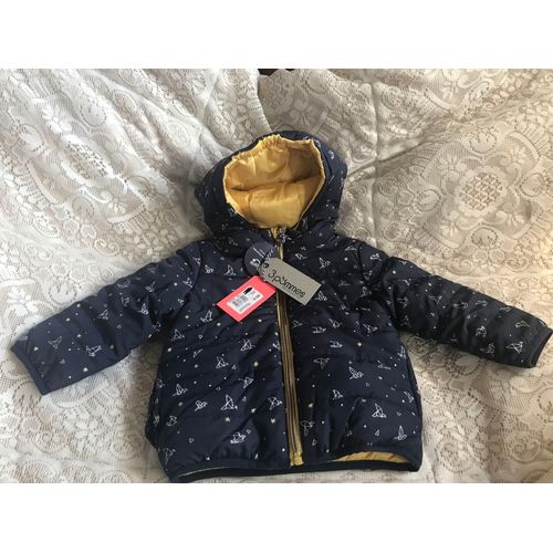 Blouson Pour Bb De Neuf 12 Mois Rversible Neuf Jamais Mis De Couleur Bleu Blouson Pour Bb Neuf 12 Mois De La Marque Trois Pommes Marine Et Jaune DUn Ct Et De LAutre Jaune Uniquement