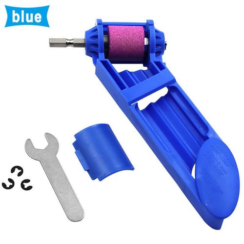 Blue 1set Corindon Meule Affteuse Titane Perceuse Portable Foret Outil Pices 