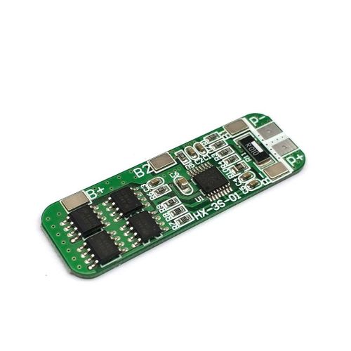 Blue 3S 10A 12V Lithium batterie chargeur Protection carte Module pour 3 pices 18650 Lipo Li-ion batterie cellule charge BMS 11.1V 12.6V