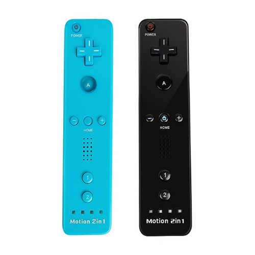 Blue-Noir Droit - Tlcommande Sans Fil Motion Plus, Accessoires De Jeu Vido, Contrleur 2 En 1, Nintendo Wii, Wii U, Tlcommande, Droit De Magasins