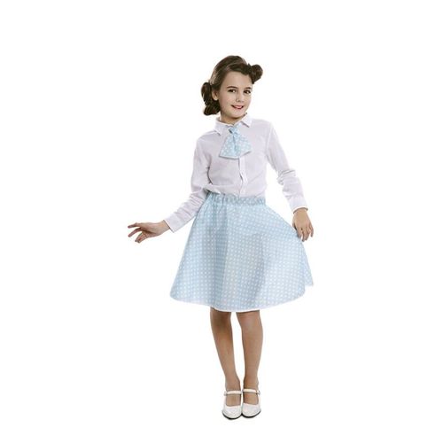Blue Pin-Up Kit Pour Les Filles: Jupe Et Cravate (Taille 3-4a)
