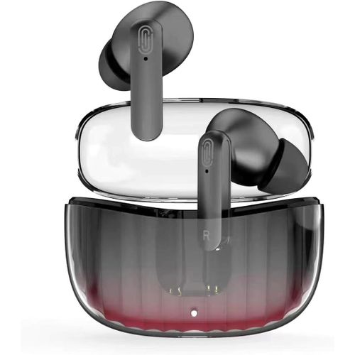 Bluetooth couteurs Intra-Auriculaires Tws Avec Rduction Du Bruit Avec Dgrad De Couleur Et Basses Puissantes - Wireless Ecouteurs Sans Fil Avec Cble De Charge Rapide Usb C