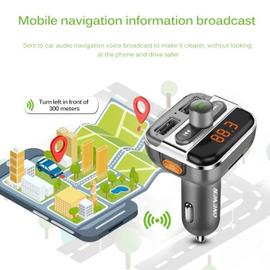 FM12B Bluetooth Car Kit MP3 Player Chargeur de voiture Argent