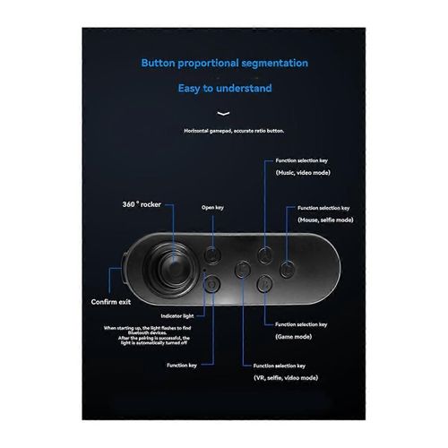 Bluetooth Sans Fil Vr Tlcommande De Jeu Joystick Manette De Jeu Tlcommande Somatosensorielle Blanc