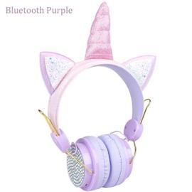 Casque audio filaire pour enfants avec microphone - Violet
