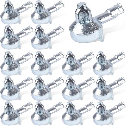 Bmtterqgwo - 16 Supports Etagere Metal Zinc Pour Meuble Cuisine Bibliotheque Compatible Ikea Billy 131372 (Argent)
