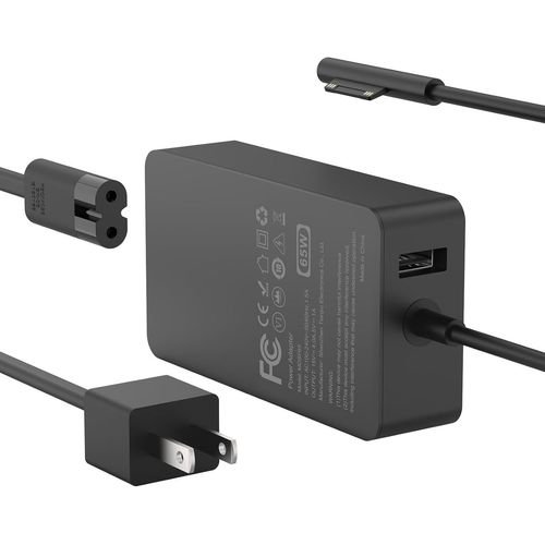 BMTTERQGWO-Chargeur 65W Microsoft Surface Pro 10 9 8 7 6 5 4 3 X, Surface Laptop 6 5 4 3 2 1, Surface Go, Surface Book 3 2 1, 44W