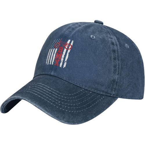 Bmx Usa Drapeau Amricain Chapeau Rglable Cowboy Casquette De Baseball Pour Hommes Femmes Casquette De Camionneur