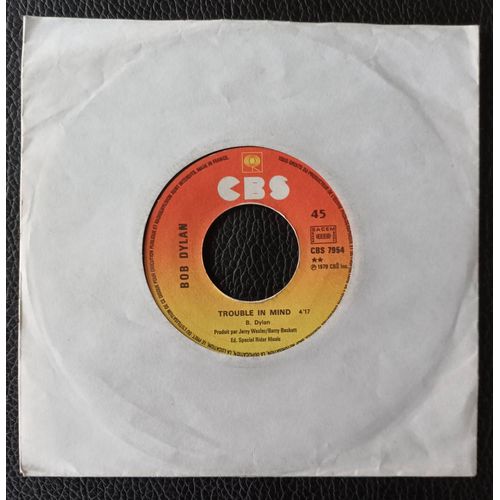Bob Dylan - Trouble In Mind (4'17) + Man Gave Names To All The Animals (4'25) - Juke Box / No Cover - Sp/45rpm/7