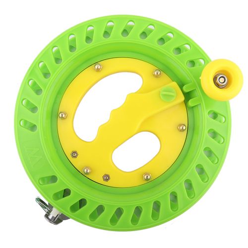 Bobine De Ligne De Cerf-Volant De Peche En Plastique Durable De 22 Cm, Support De Roue, Outil D'enroulement, Accessoire (Vert)