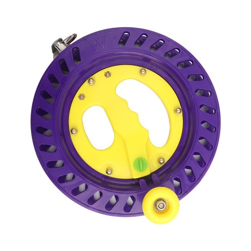 Bobine De Ligne De Cerf-Volant De Peche En Plastique Durable De 22 Cm, Support De Roue, Outil D'enroulement, Accessoire (Violet)