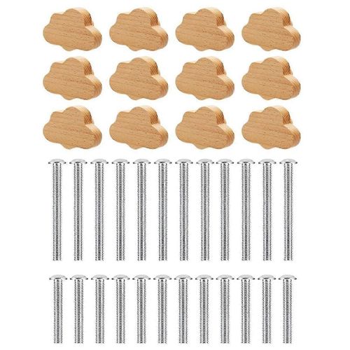 Boho Commode Boutons - 12 Pack Durable Htre Bois De Tiroir Boutons Nuage En Forme De Commode En Forme De Nuage Tire Pour C
