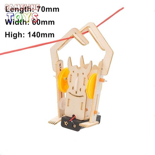 Bois - Kit D'exprimentation Scientifique Modle En Bois, Assemblage Autonome, Corde D'escalade, Robot, Jouets Pour Enfants, Puzzle, Jouets ducatifs, Fournitures Scolaires Pour La Maison