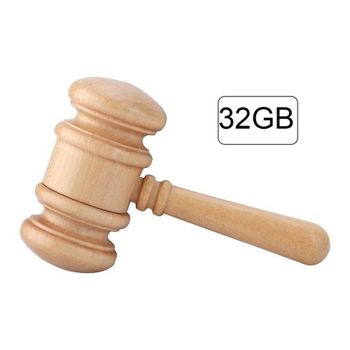 Bois Marteau Forme Stockage De Donnes USB 2.0 Cl USB U Mmoire Disque Compatible USB1.1 (32GB)