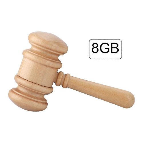 Bois Marteau Forme Stockage De Donnes USB 2.0 Cl USB U Mmoire Disque Compatible USB1.1 (8 Go)