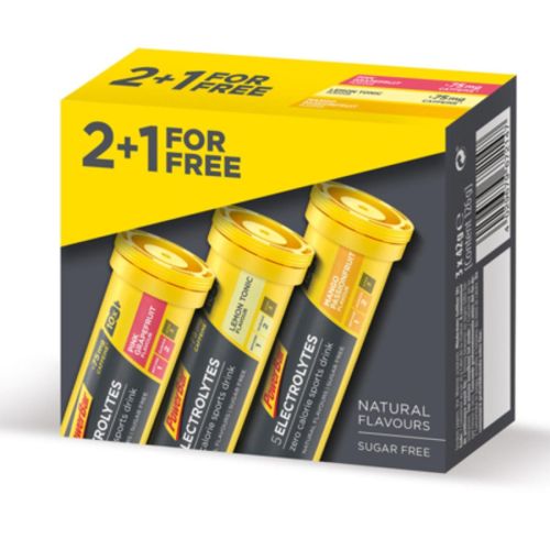Boissons Powerbar 5 Electrolytes Multipack 8 Packs Of 2+1x10 Tabs Mixed : Mango-Passion Fruit+Pink Grapefruit+Lemon Tonic