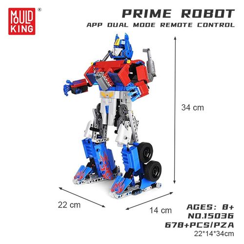 Bote 15036no - Robot  Tlcommande, Blocs De Construction, Modle De Transformation ducative De Haute Technologie, Jouet Moc Briques, Jouets Cadeau Pour Enfants
