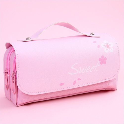 Bote  Crayons  Dcompression De Grande Capacit, Double Couche, tui  Crayons Portable, Kawaii, Chat Mignon, Pochette  Crayons, Papeterie